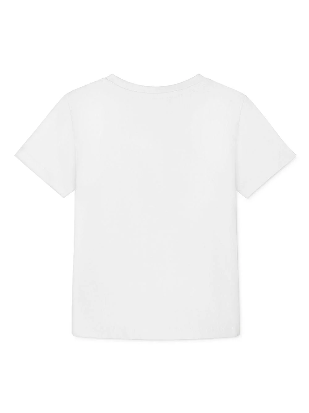 T-shirt per bambino Versace Kids bianco con logo color oro - Image 2