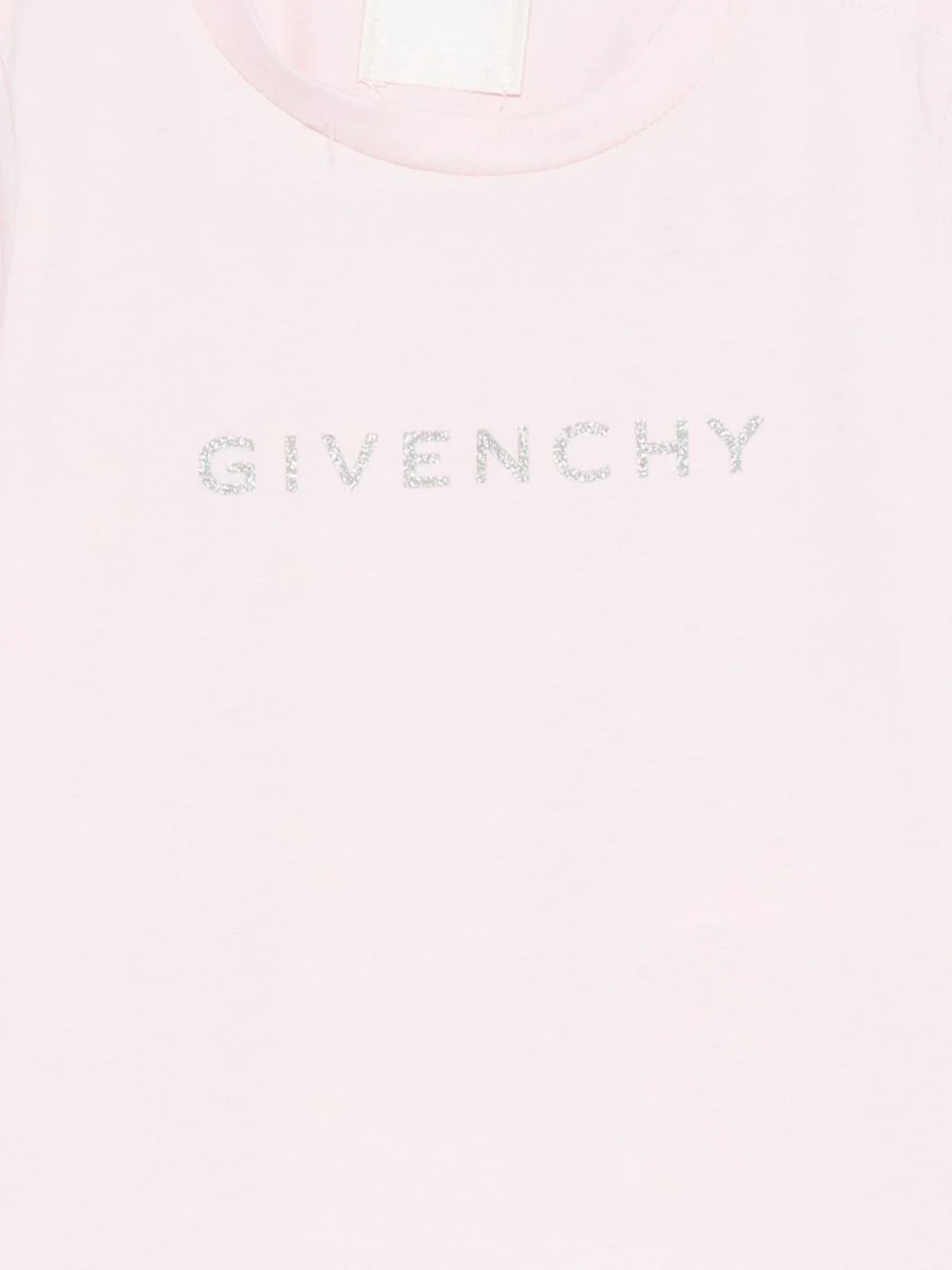 T-shirt per neonata Givenchy Kids rosa con maniche arricciate - Image 3