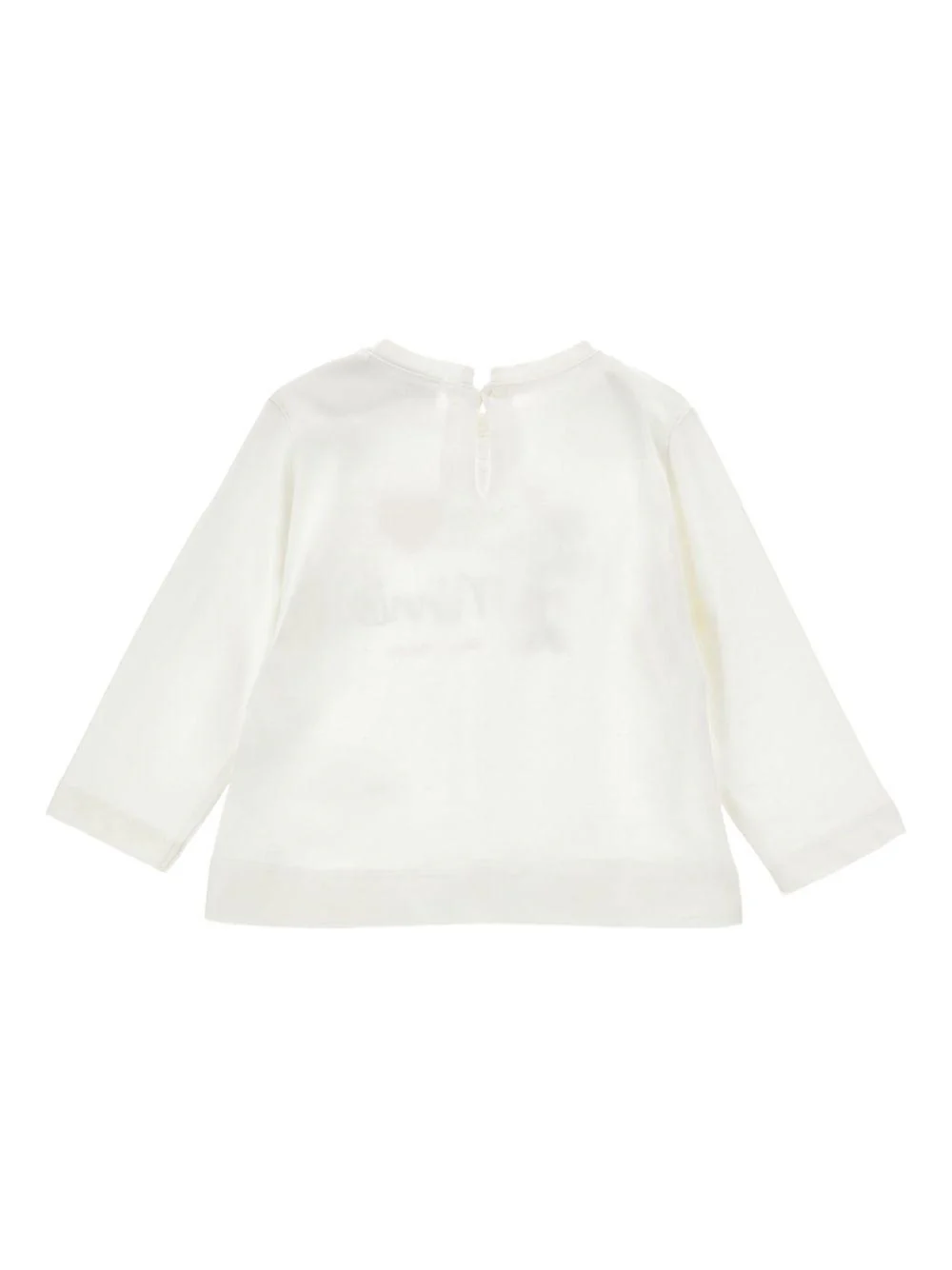 T-shirt per neonata Monnalisa bianca con stampa Minnie Mouse - Image 2