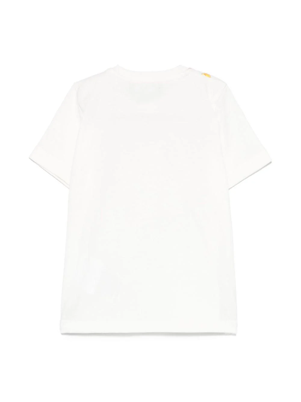 T-shirt per neonata Versace Kids bianco con stampa logo oro - Image 2