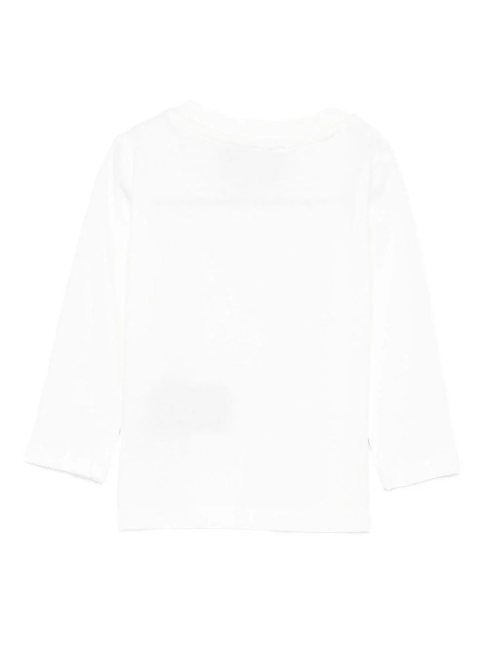 T-shirt per neonati John Richmond Junior bianco con maniche lunghe - Image 3