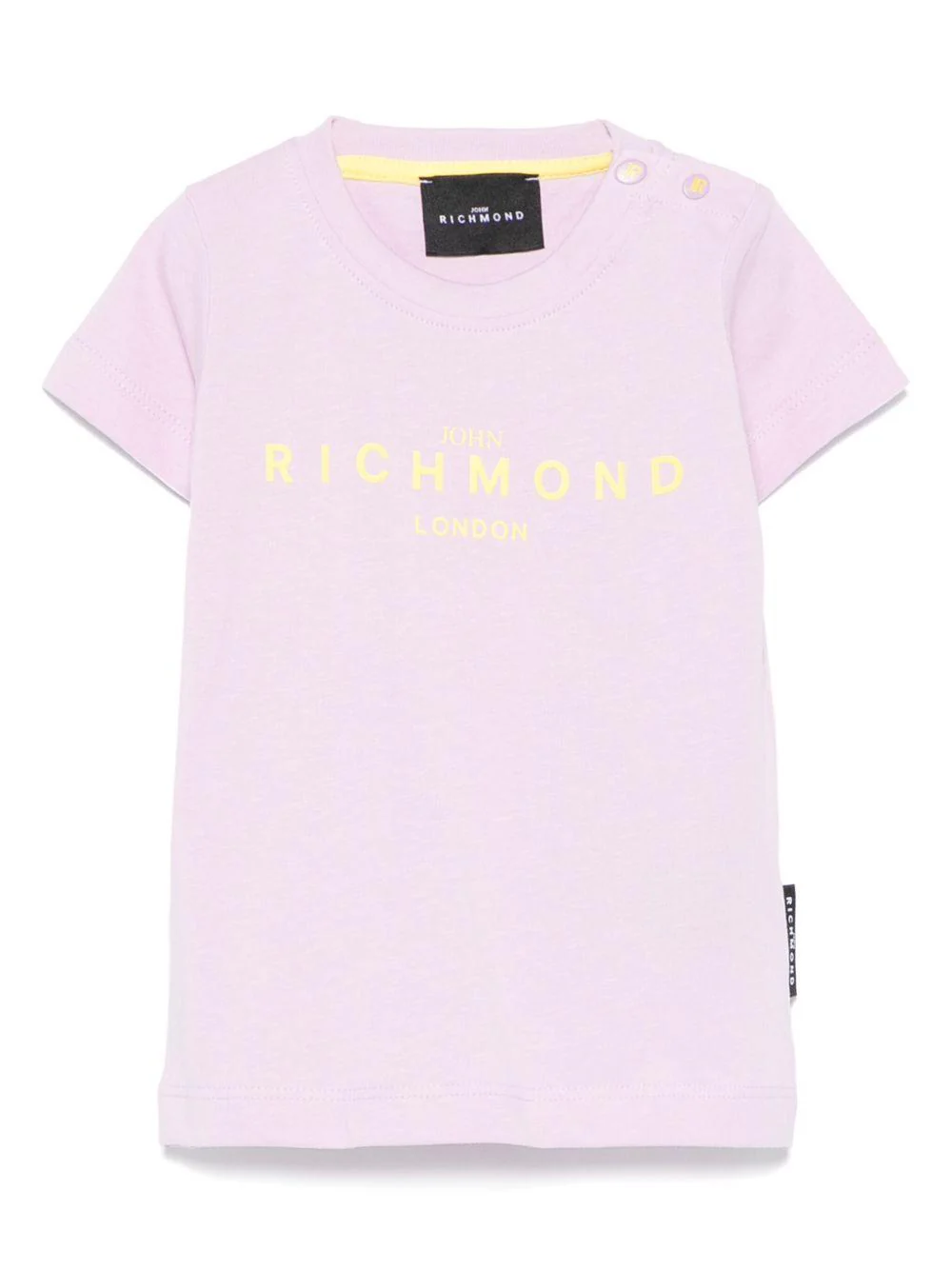 T-shirt per neonati John Richmond Junior lilla con logo