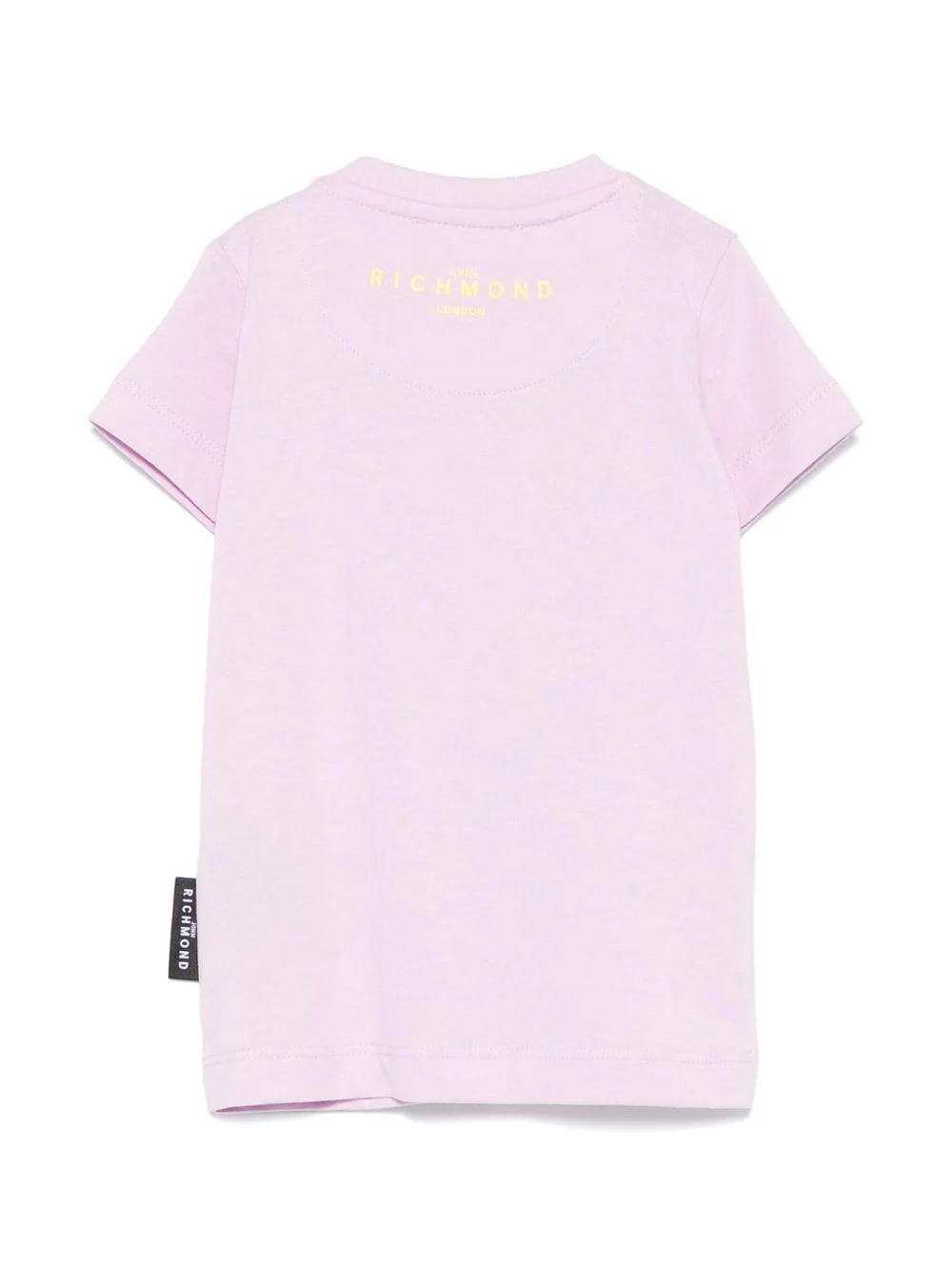 T-shirt per neonati John Richmond Junior lilla con logo - Image 2