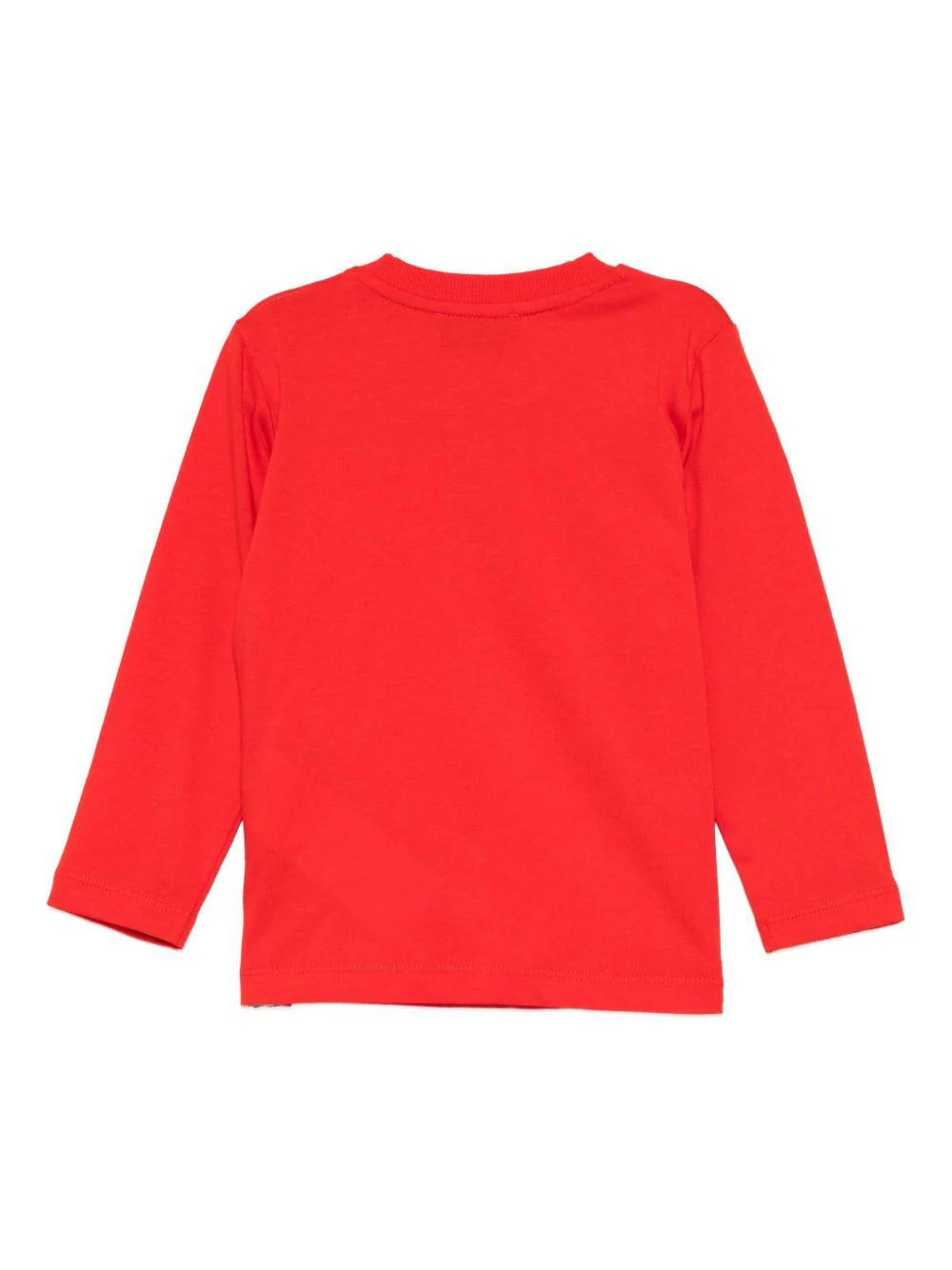 T-shirt per neonati Moschino Kids rossa con logo Teddy Bear sul davanti - Image 2