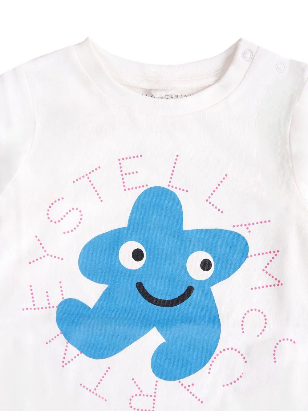 T-shirt per neonati Stella McCartney Kids bianco a maniche lunghe - Image 3