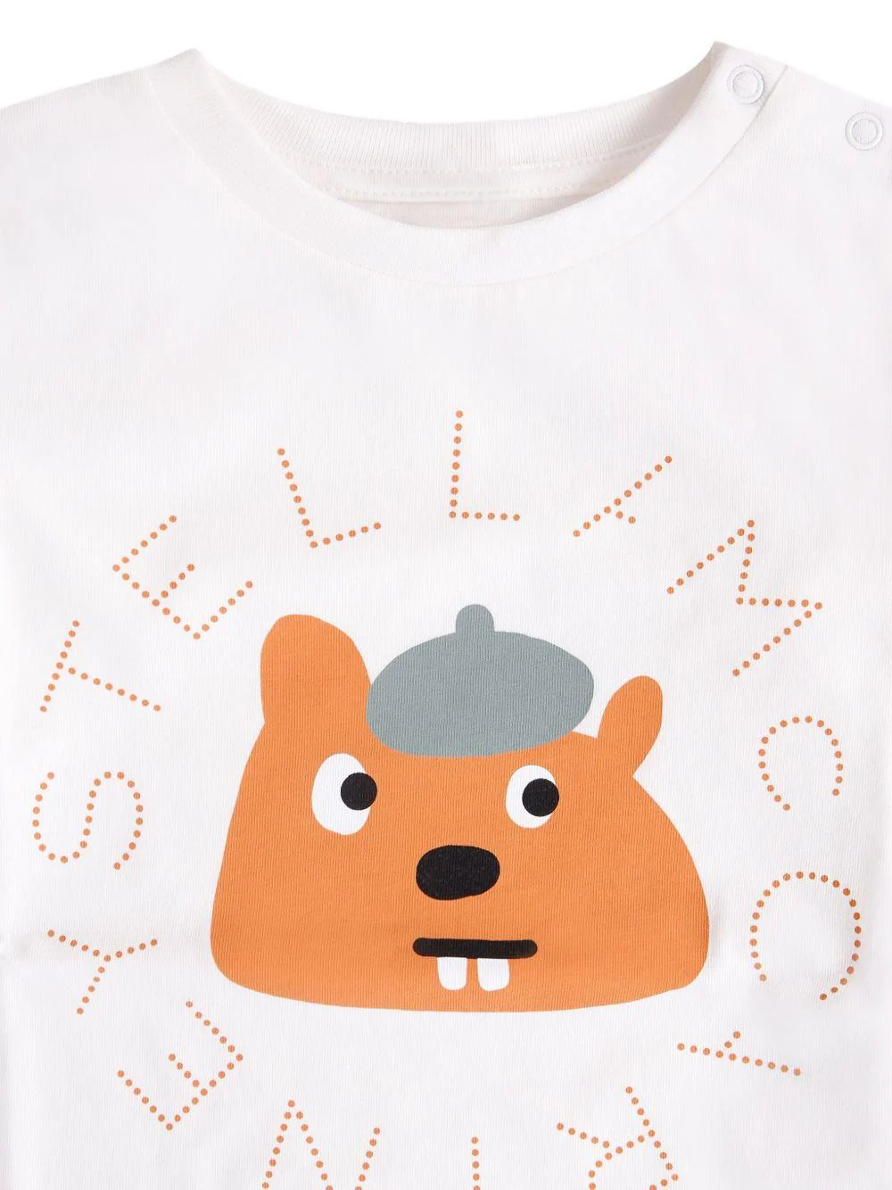 T-shirt per neonati Stella McCartney Kids bianco a maniche lunghe - Image 3