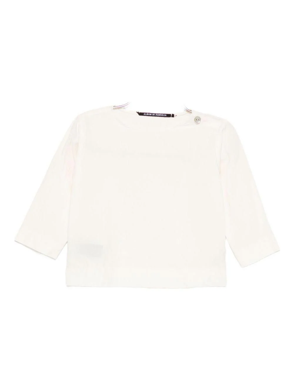 T-shirt per neonato Album di Famiglia Kids beige con girocollo
