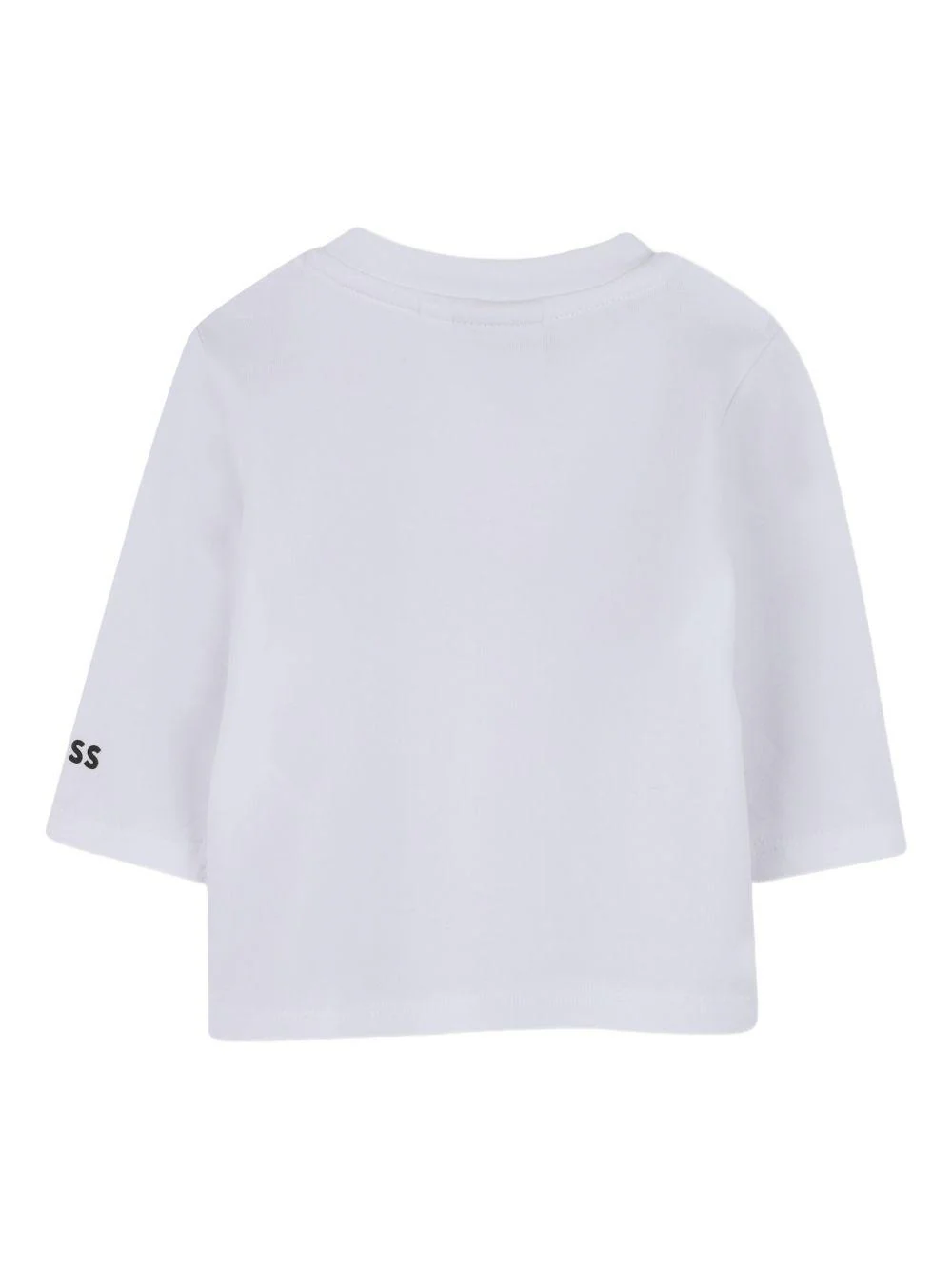 T-shirt per neonato Boss Kids bianca con maniche a 3/4 - Image 2