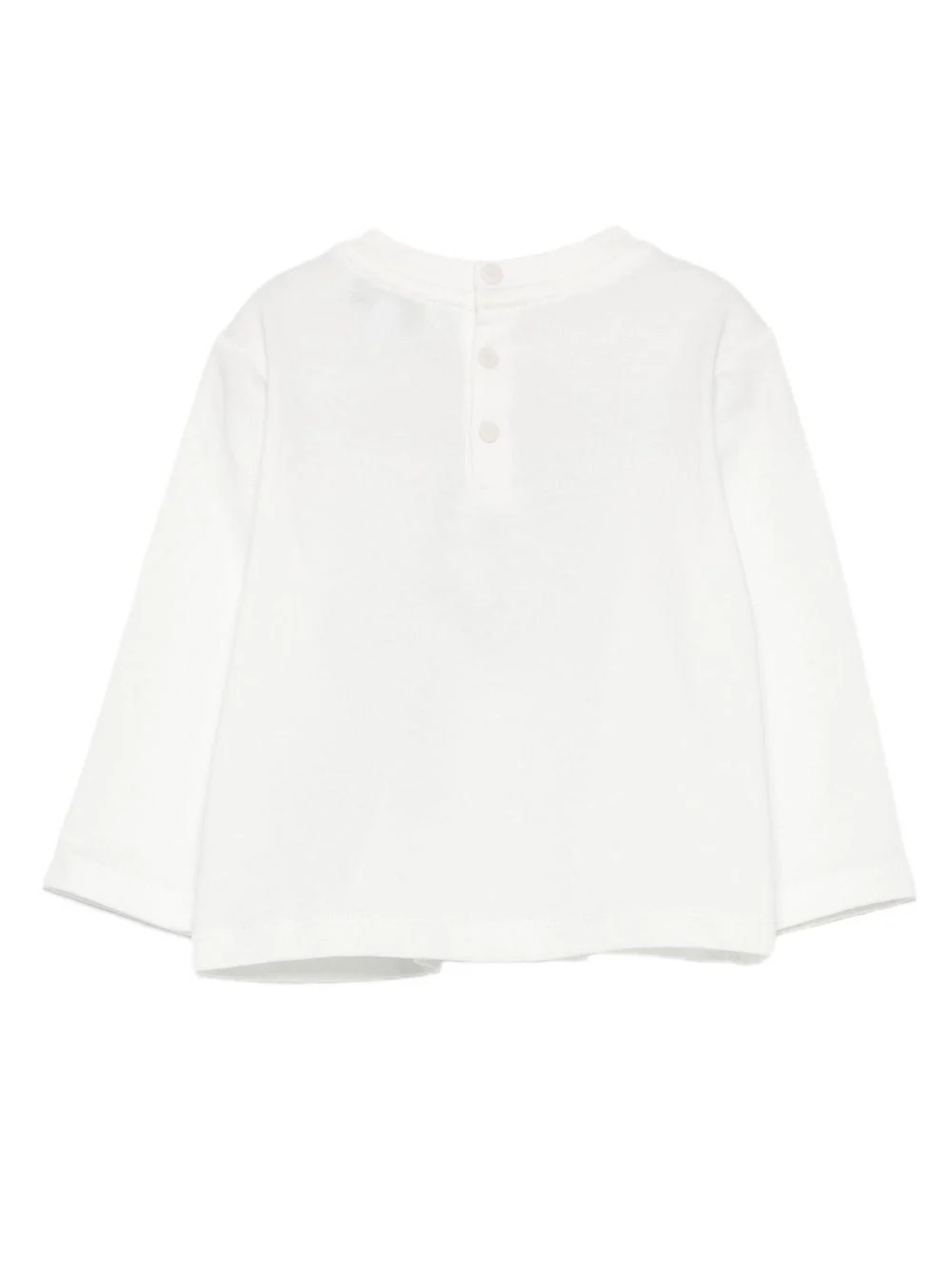 T-shirt per neonato Emporio Armani Kids bianca con logo sul davanti - Image 3