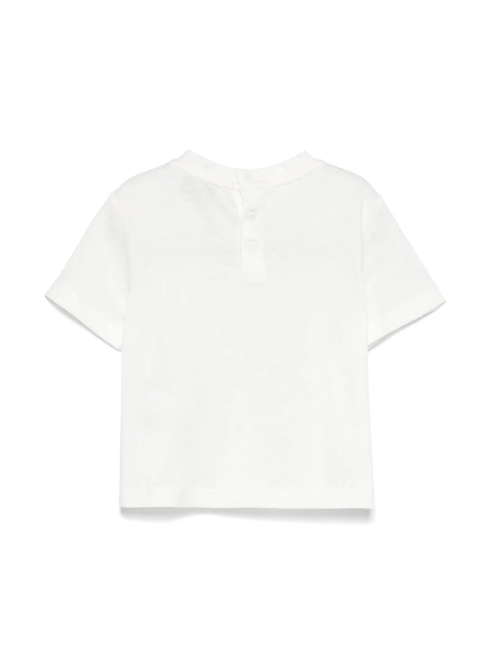T-shirt per neonato Emporio Armani Kids bianco con logo gommato - Image 3
