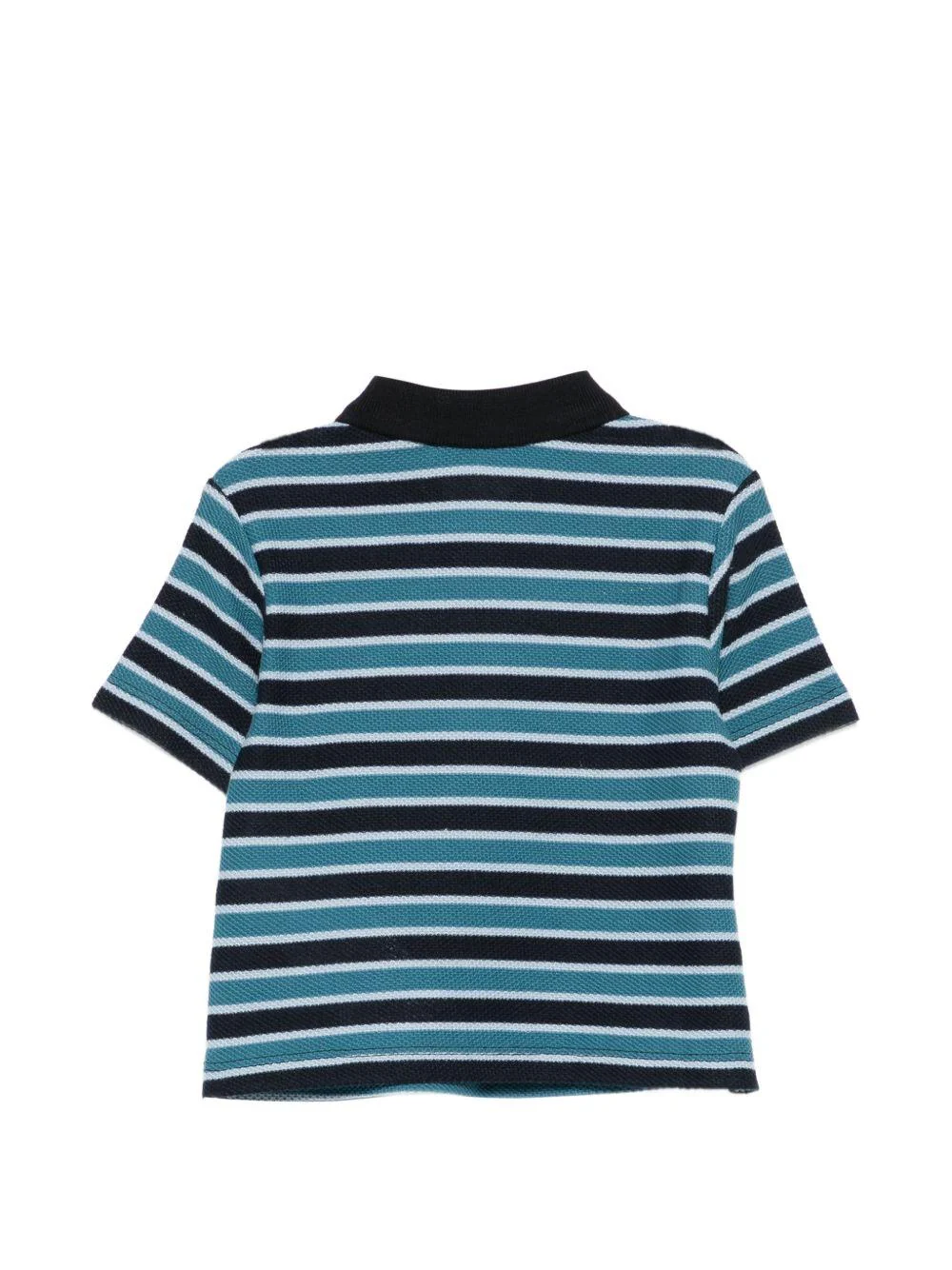 T-shirt per neonato Emporio Armani Kids blu con design a righe - Image 2