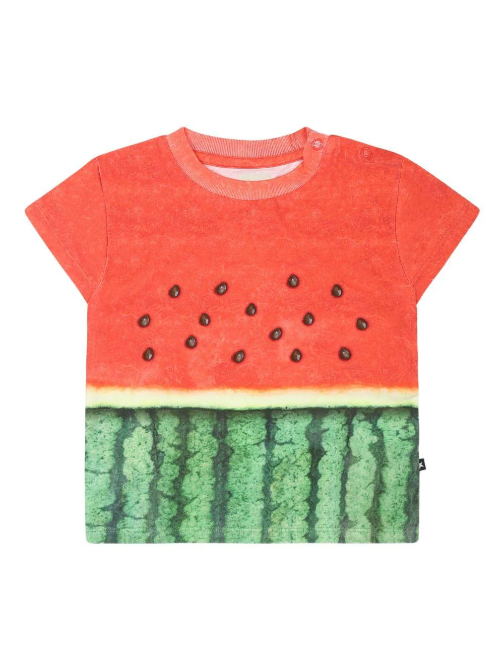 T-shirt per neonato Molo mutlicolore con stampa frutta