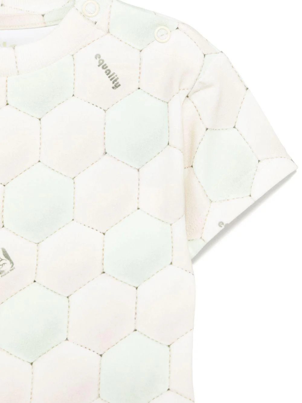 T-shirt per neonato Molo Riley beige con stampa all-over - Image 2