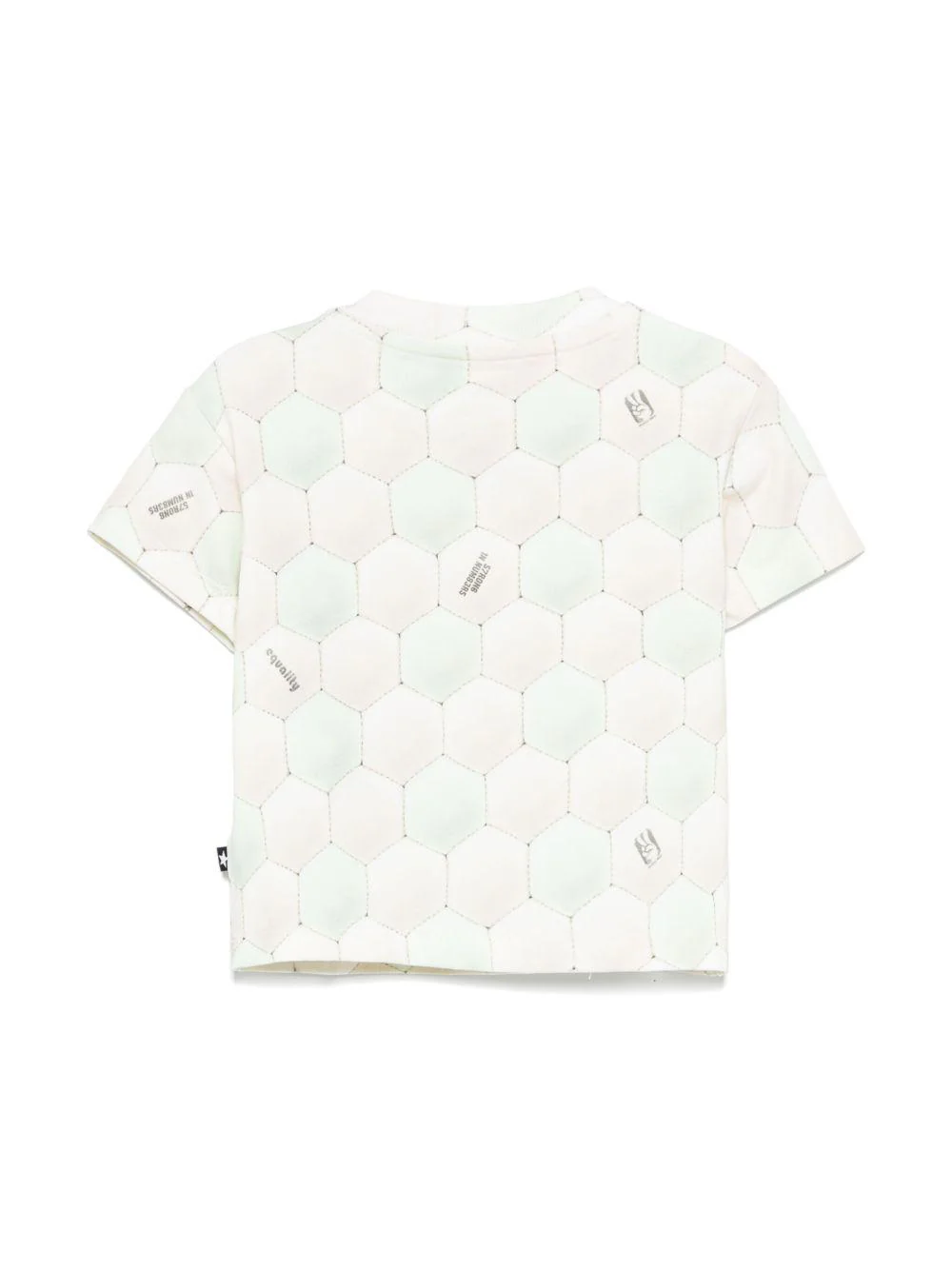 T-shirt per neonato Molo Riley beige con stampa all-over - Image 3