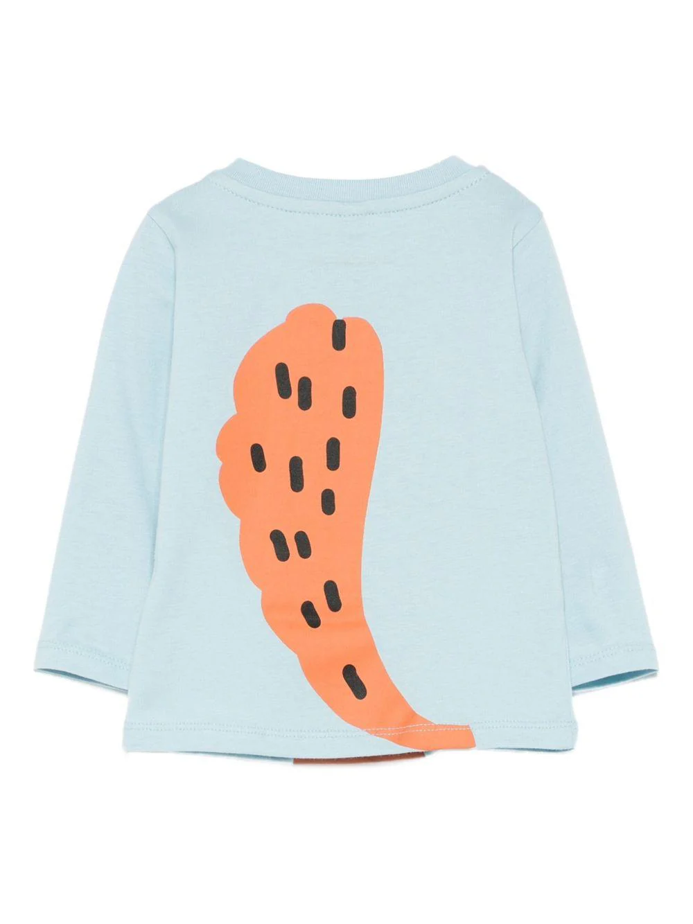 T-shirt per neonato Stella McCartney Kids azzurro con stampa scoiattolo - Image 3