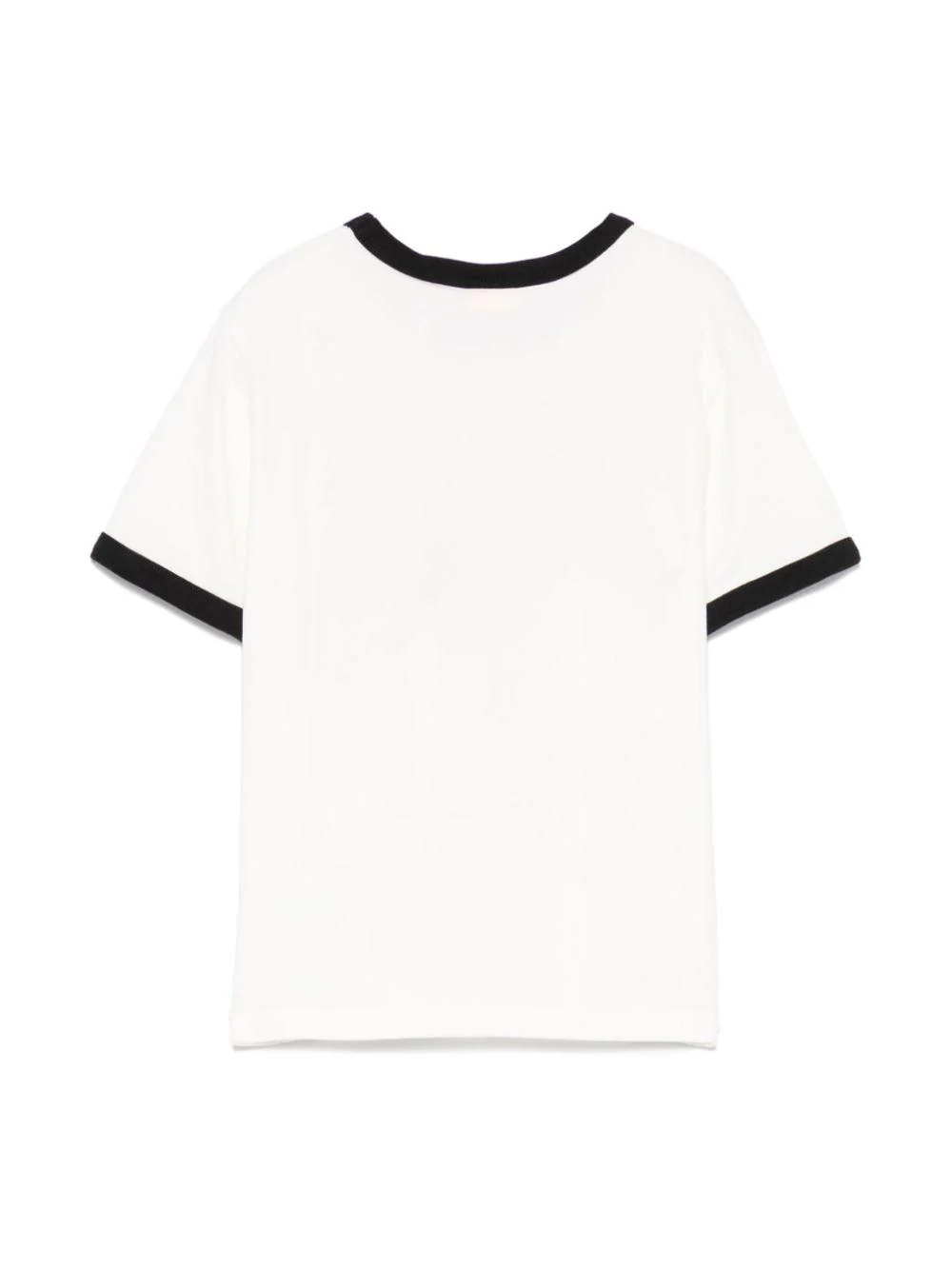 T-shirt Ringer per bambina Off-White Kids bianco con scollo rotondo - Image 2