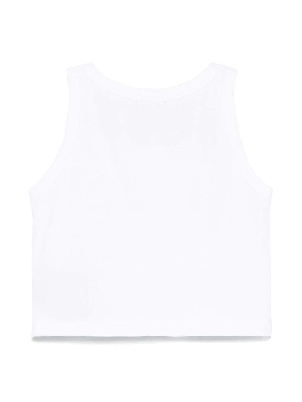 Top con strass per bambina John Richmond Junior bianco con orlo dritto - Image 3