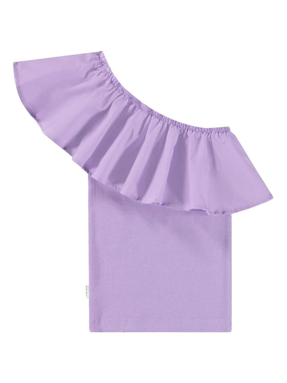 Top per bambina Molo Rebecca viola con design monospalla - Image 2