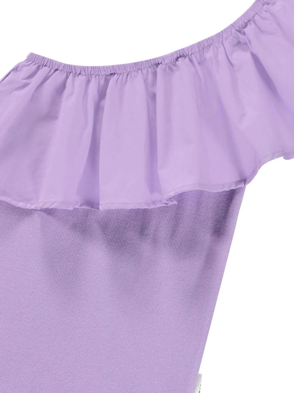 Top per bambina Molo Rebecca viola con design monospalla - Image 3