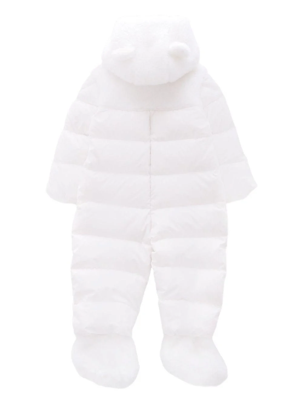 Tuta da neve Osof per neonati Moncler Enfant bianca con cappuccio - Image 2