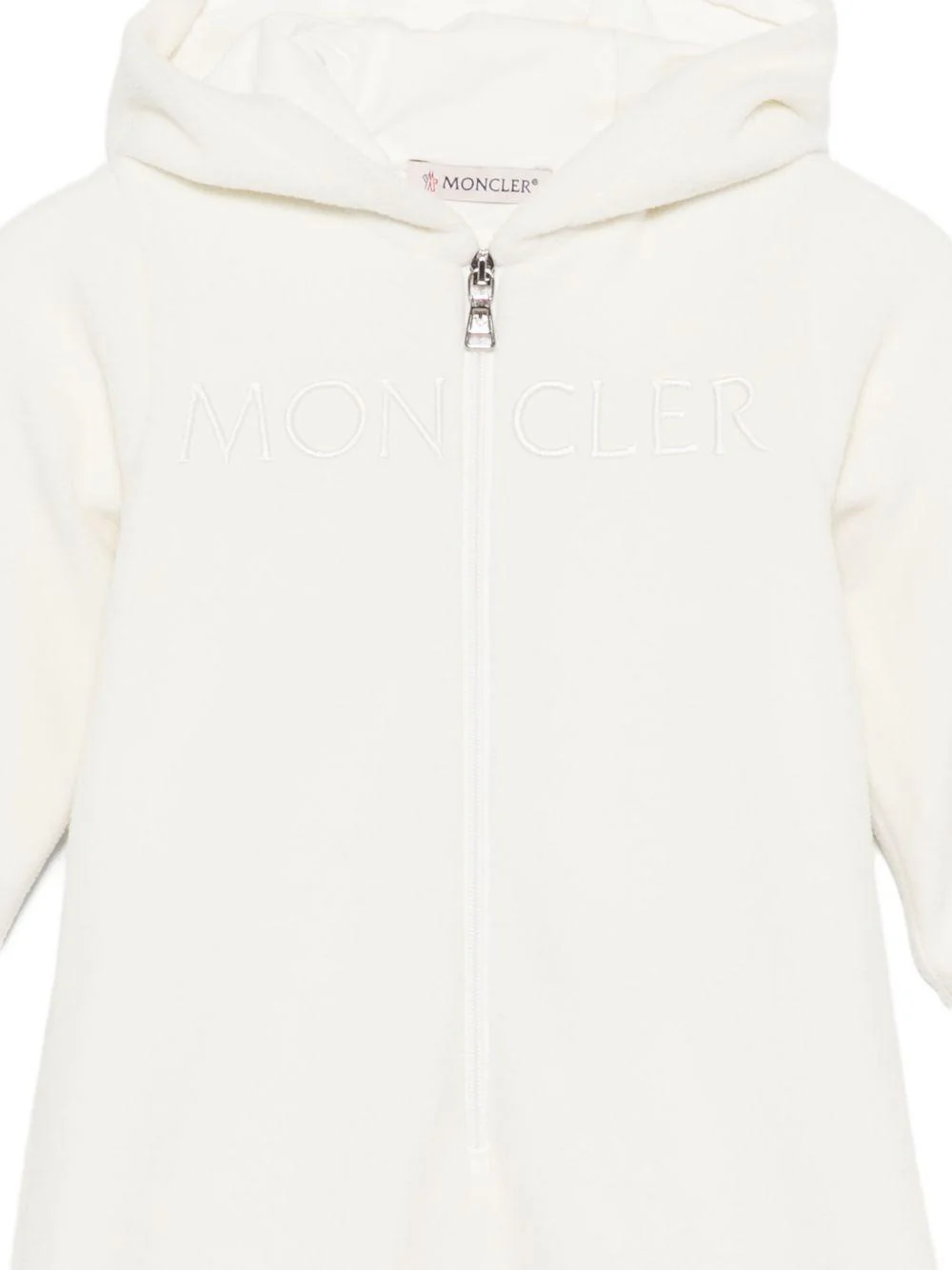 Tuta intera per neonati Moncler Enfant bianco con orecchie da animale - Image 2