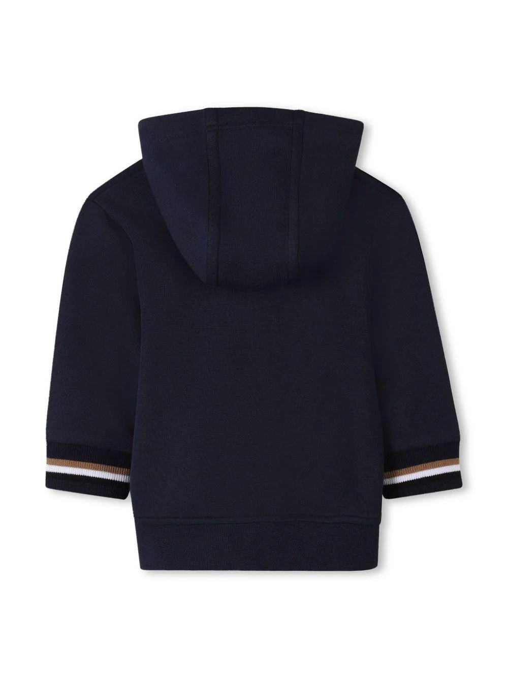 Tuta sportiva con stampa per neonato BOSS Kidswear blu con dettaglio a righe - Image 2