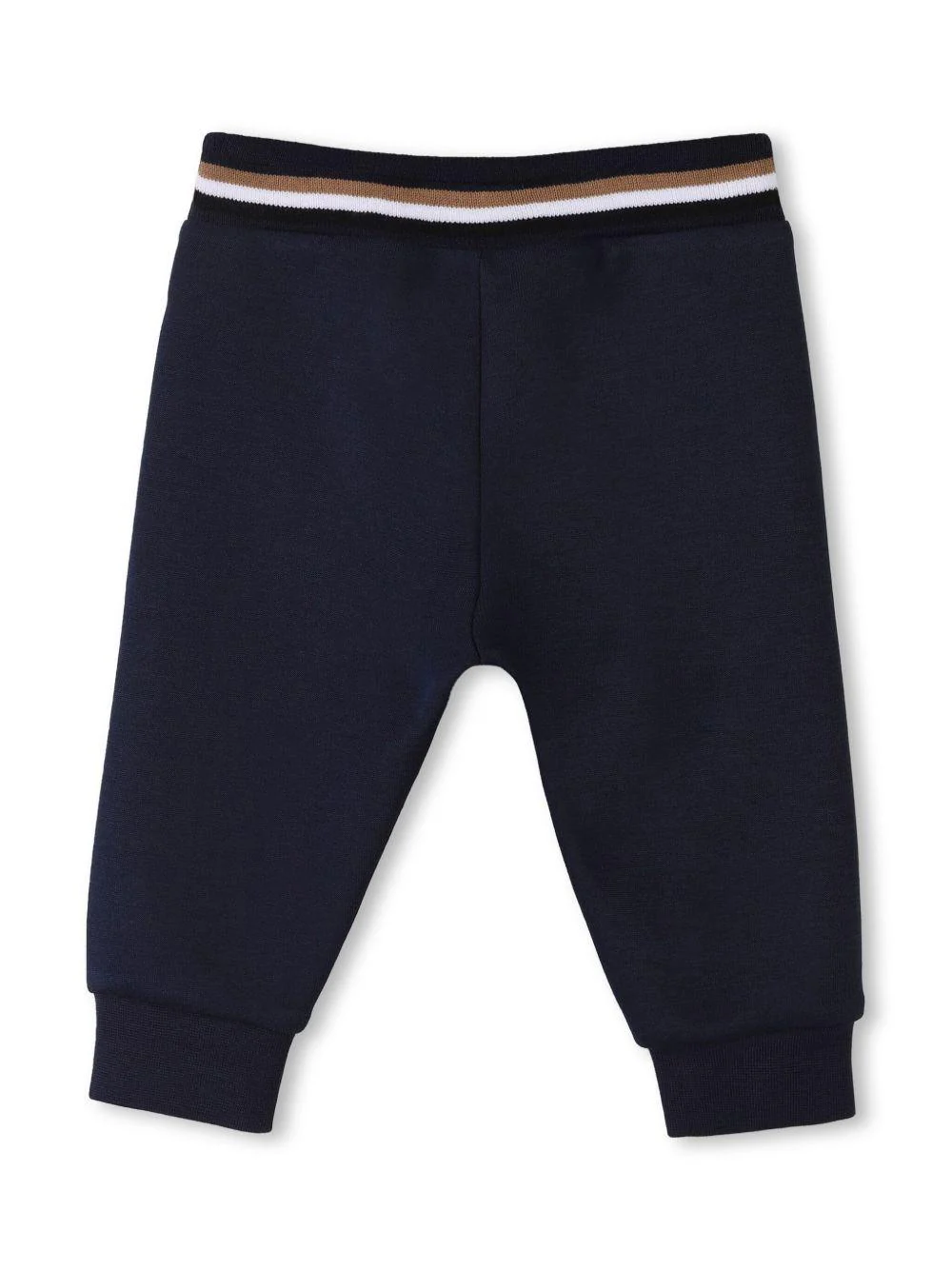 Tuta sportiva con stampa per neonato BOSS Kidswear blu con dettaglio a righe - Image 3