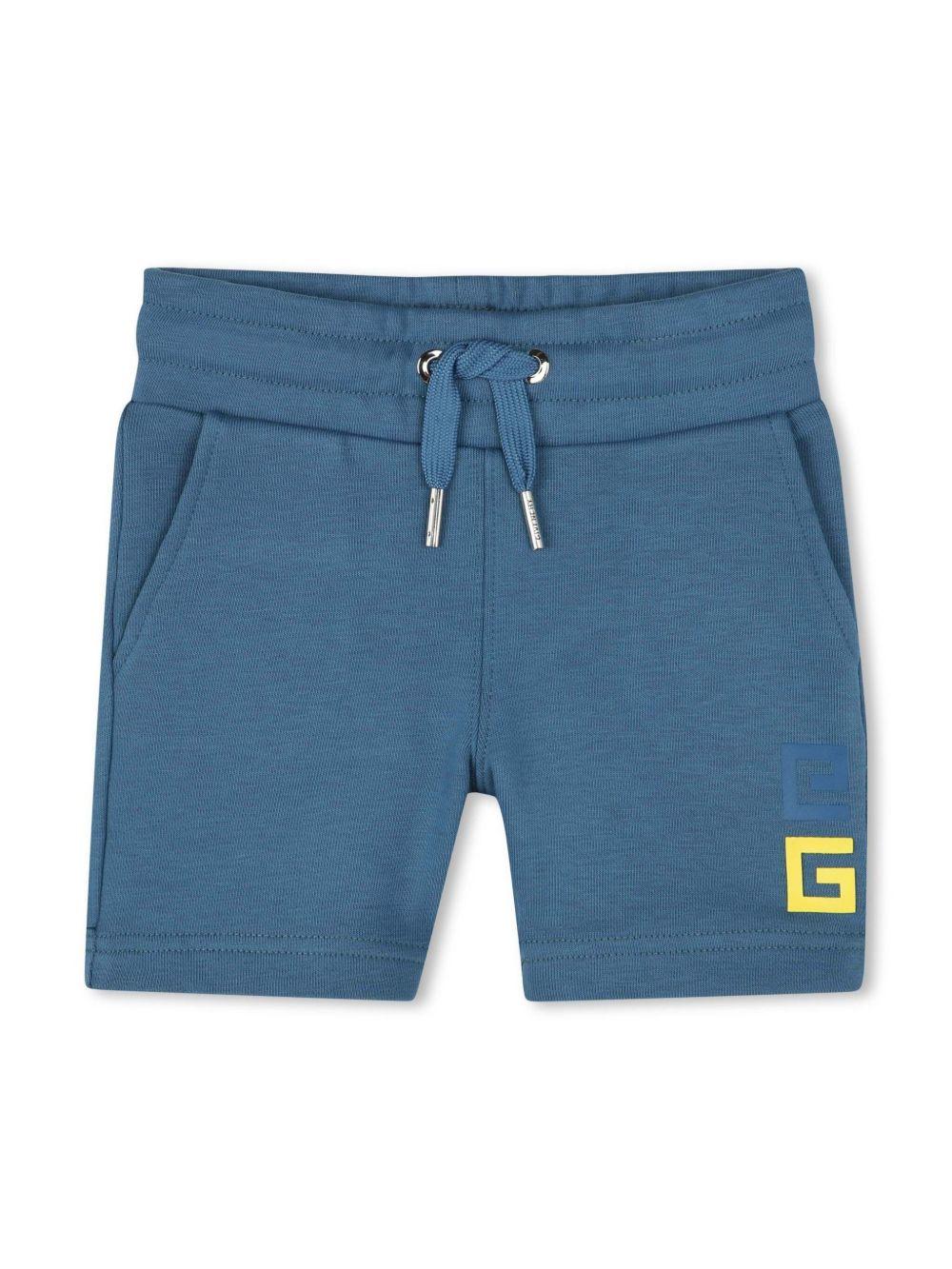 Tuta sportiva per neonato Givenchy Kids blu con stampa 4G - Image 4