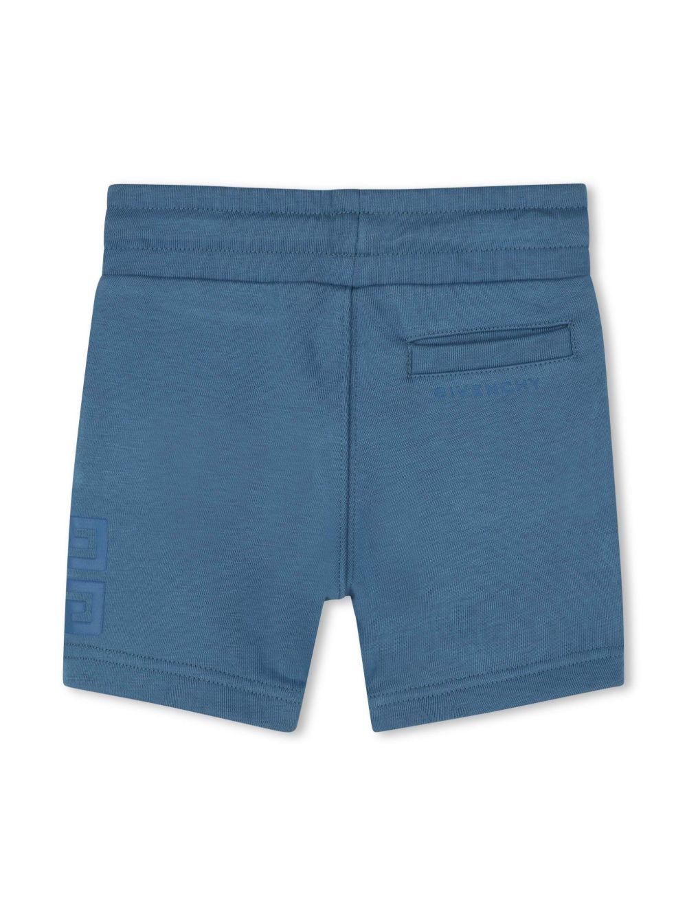 Tuta sportiva per neonato Givenchy Kids blu con stampa 4G - Image 6