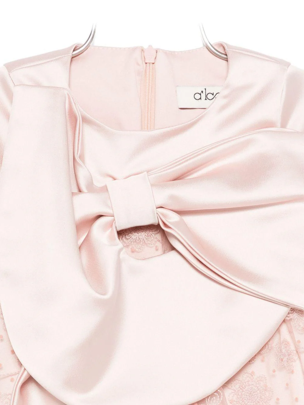 Tutina per neonata A'lapage rosa con dettaglio fiocco - Image 2