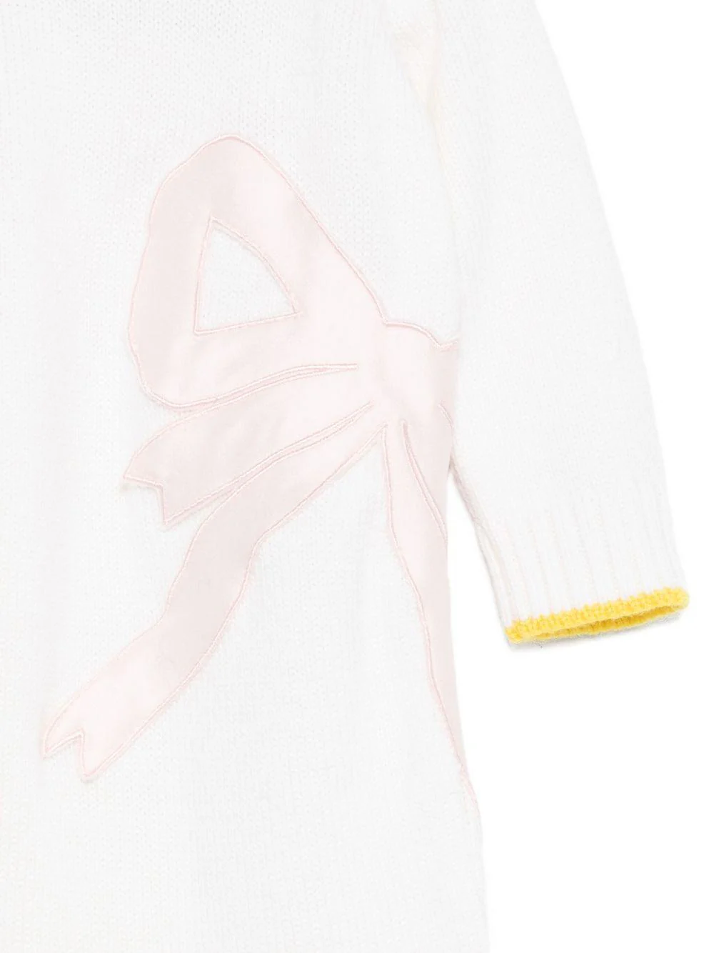 Tutina per neonata Gensami Kids bianco con fiocco - Image 2