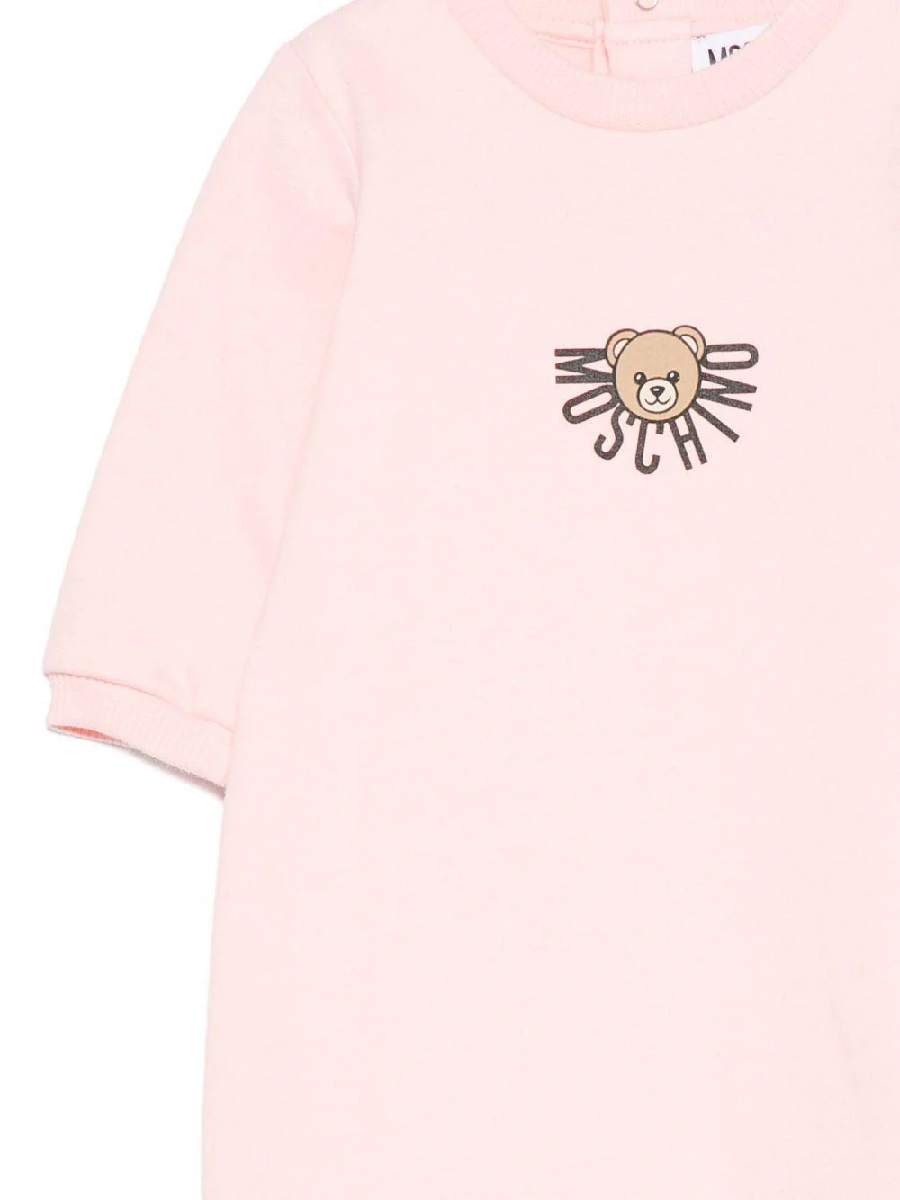 Tutina per neonata Moschino Kids rosa con motivo Teddy Bear - Image 3