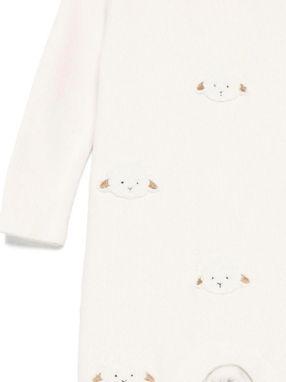 Tutina per neonati Donsje beige con applicazione agnello - Image 3