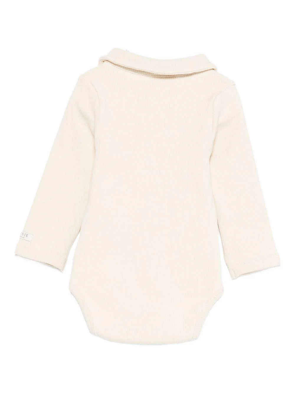 Tutina per neonati Donsje beige con ricamo biscotto sul davanti - Image 2