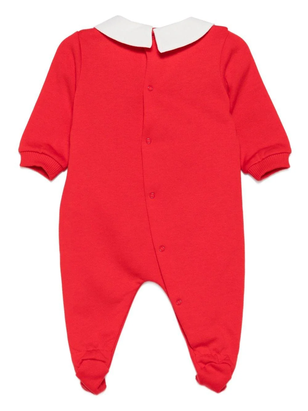 Tutina per neonati Moschino Kids rossa con orsacchiotto - Image 4