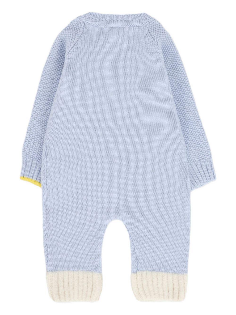 Tutina per neonato Gensami Kids azzurra con chiusura con bottoni - Image 2
