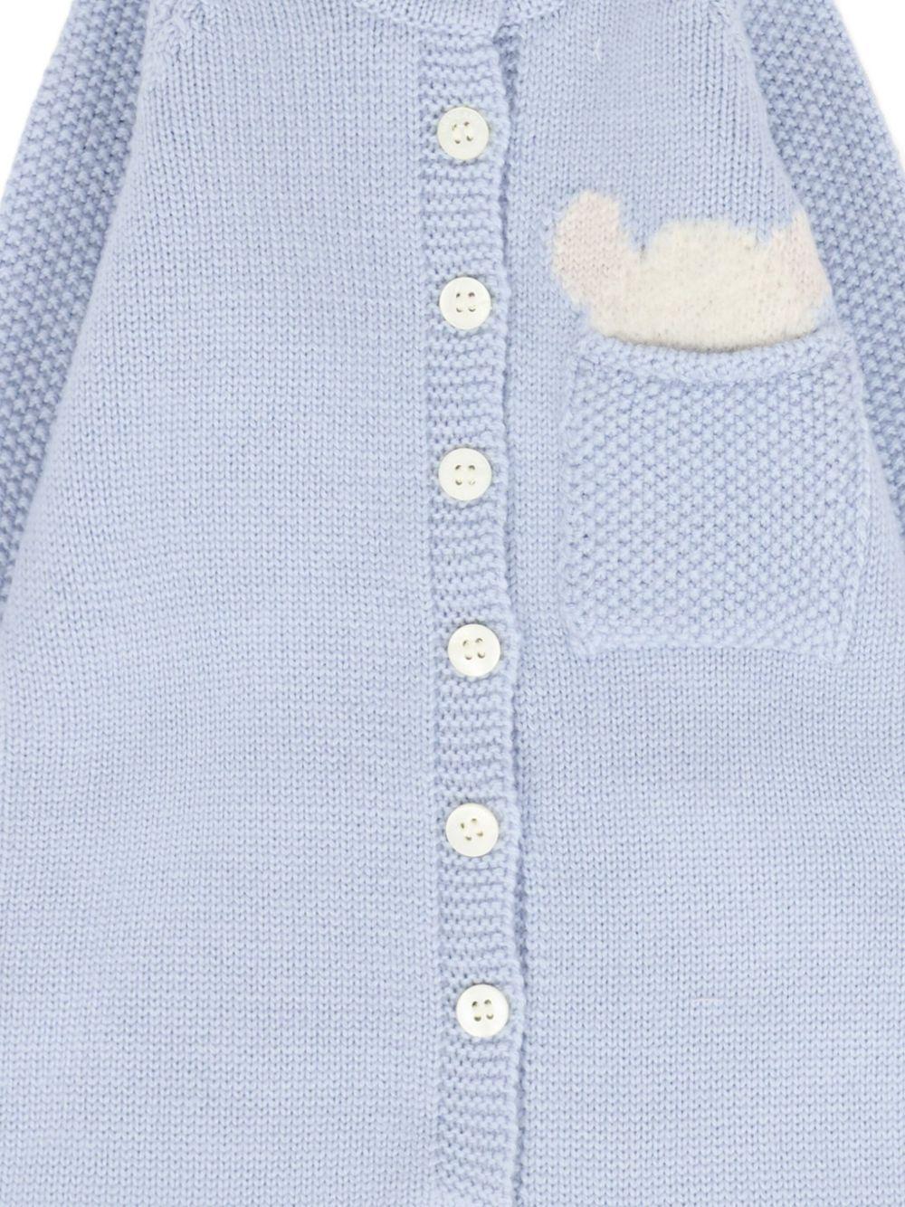 Tutina per neonato Gensami Kids azzurra con chiusura con bottoni - Image 3