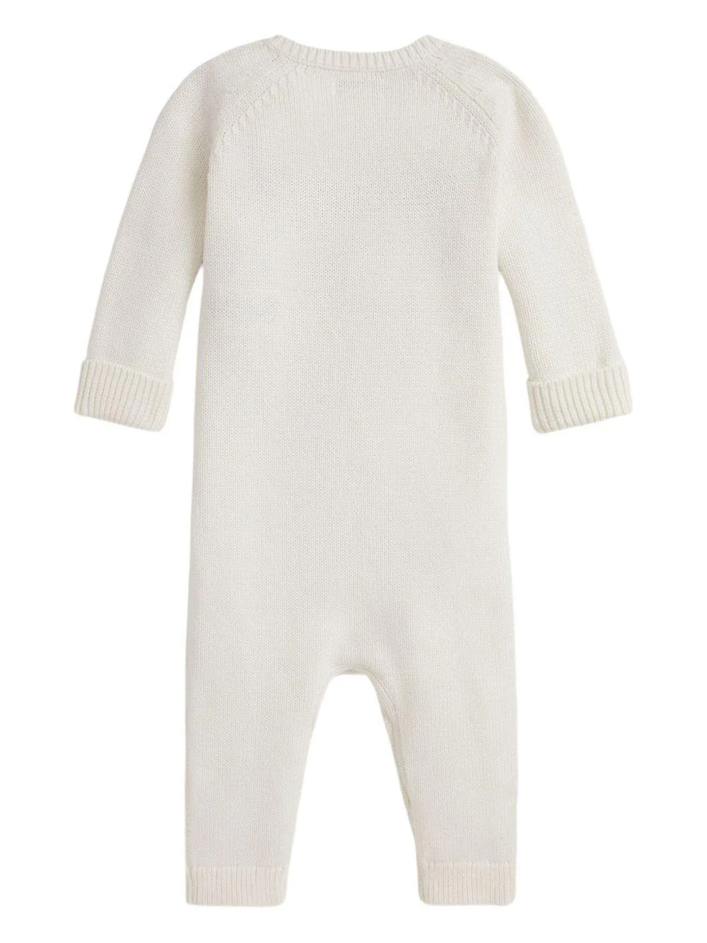 Tutina per neonato Polo Ralph Lauren Kids bianca con motivo a intarsio - Image 2