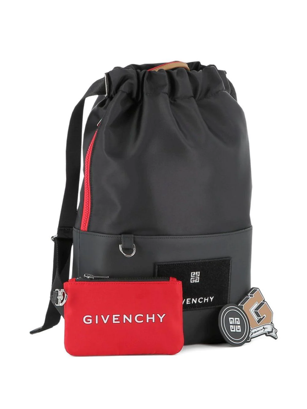 Zaino per bambini Givenchy Kids nero con applicazione con logo - Image 5